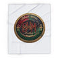 Arctic Fleece Blanket — Black Vines Matter Emblem Cozy Throw